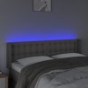 Tête de lit à LED Gris 147x16x78/88 cm Similicuir 