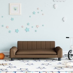 Canapé pour enfants marron 90x53x30 cm tissu 