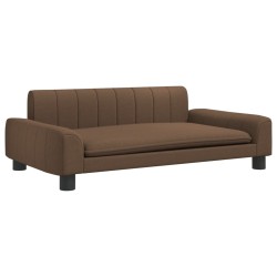 Canapé pour enfants marron 90x53x30 cm tissu 