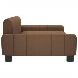 Canapé pour enfants marron 90x53x30 cm tissu 