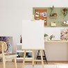 Toiles à peindre 12 pcs blanc tissu et bois massif pin 