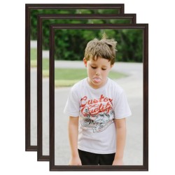 Collage de cadres photo 3 pcs de table Noir 21x29,7 cm MDF 