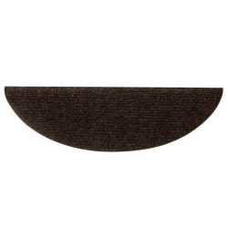 Tapis d'escalier auto-adhésifs 30 pcs marron 56x17x3 cm 