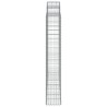 Paniers à gabions arqués 3 pcs 200x30x180/200 cm Fer galvanisé 