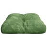 Coussin de palette motif de feuilles 50x40x12 cm tissu 