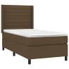 Sommier à lattes de lit avec matelas Marron foncé 90x200 cm 