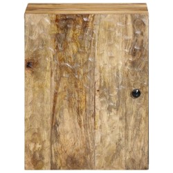 Armoire de salle de bain murale 38x33x48cm bois massif manguier 