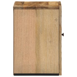 Armoire de salle de bain murale 38x33x48cm bois massif manguier 
