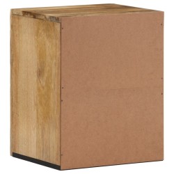 Armoire de salle de bain murale 38x33x48cm bois massif manguier 