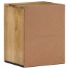 Armoire de salle de bain murale 38x33x48cm bois massif manguier 