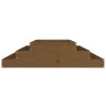 Jardinière Marron miel 110x110x27 cm Bois massif de pin 