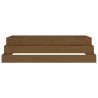 Jardinière Marron miel 110x110x27 cm Bois massif de pin 