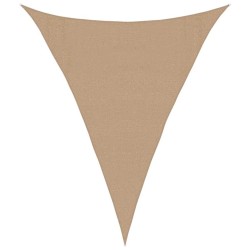 Voile d'ombrage 160 g/m² Taupe 3x4x4 m PEHD 