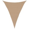 Voile d'ombrage 160 g/m² Taupe 3x4x4 m PEHD 