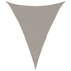 Voile d'ombrage 160 g/m² triangulaire gris clair 3x4x4 m PEHD 