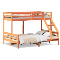 Lit superposé sans matelas 90x200/140x200 cm bois massif 