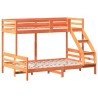 Lit superposé sans matelas 90x200/140x200 cm bois massif 