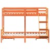 Lit superposé sans matelas 90x200/140x200 cm bois massif 