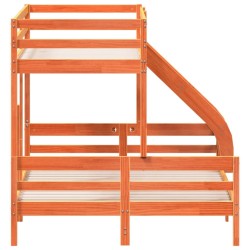 Lit superposé sans matelas 90x200/140x200 cm bois massif 