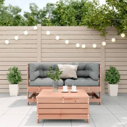 Salon de jardin 3 pcs avec coussins bois massif douglas 