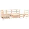 Salon de jardin 6 pcs bois de pin massif 