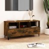 Meuble TV Chêne fumé 102x35x50 cm Bois d'ingénierie 