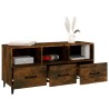 Meuble TV Chêne fumé 102x35x50 cm Bois d'ingénierie 
