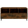 Meuble TV Chêne fumé 102x35x50 cm Bois d'ingénierie 