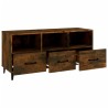 Meuble TV Chêne fumé 102x35x50 cm Bois d'ingénierie 