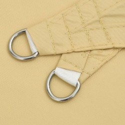 Voile d'ombrage sable 2x2x2 m 100 % polyester oxford 