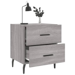 Tables de chevet 2 pcs sonoma gris 40x35x47,5 cm 