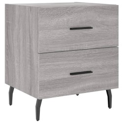 Tables de chevet 2 pcs sonoma gris 40x35x47,5 cm 
