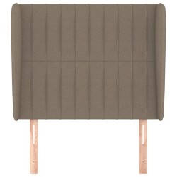 Tête de lit avec oreilles Taupe 83x23x118/128 cm Tissu 
