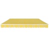 Auvent pliable manuel 400 cm Jaune/blanc  
