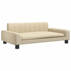 Canapé pour enfants crème 90x53x30 cm tissu 