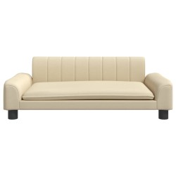 Canapé pour enfants crème 90x53x30 cm tissu 