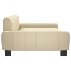 Canapé pour enfants crème 90x53x30 cm tissu 