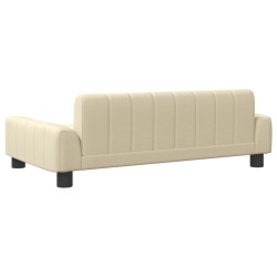 Canapé pour enfants crème 90x53x30 cm tissu 