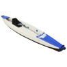 Kayak gonflable bleu 375x72x31 cm polyester 