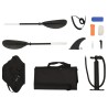 Kayak gonflable bleu 375x72x31 cm polyester 