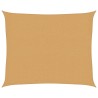 Voile d'ombrage 160 g/m² rectangulaire sable 2,5x3 m PEHD 
