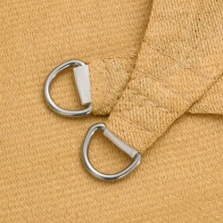 Voile d'ombrage 160 g/m² rectangulaire sable 2,5x3 m PEHD 