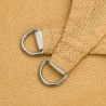 Voile d'ombrage 160 g/m² rectangulaire sable 2,5x3 m PEHD 