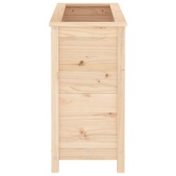 Jardinière 82,5x40x78 cm bois de pin massif 
