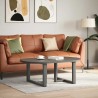 Pieds de table basse en T, 2 pièces, anthracite, 60 x 25 x (42-43) cm, acier 