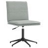 Chaises à manger lot de 6 gris clair velours 