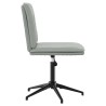 Chaises à manger lot de 6 gris clair velours 