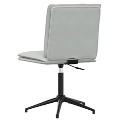 Chaises à manger lot de 6 gris clair velours 