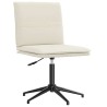 Chaises à manger lot de 6 crème velours 