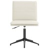 Chaises à manger lot de 6 crème velours 